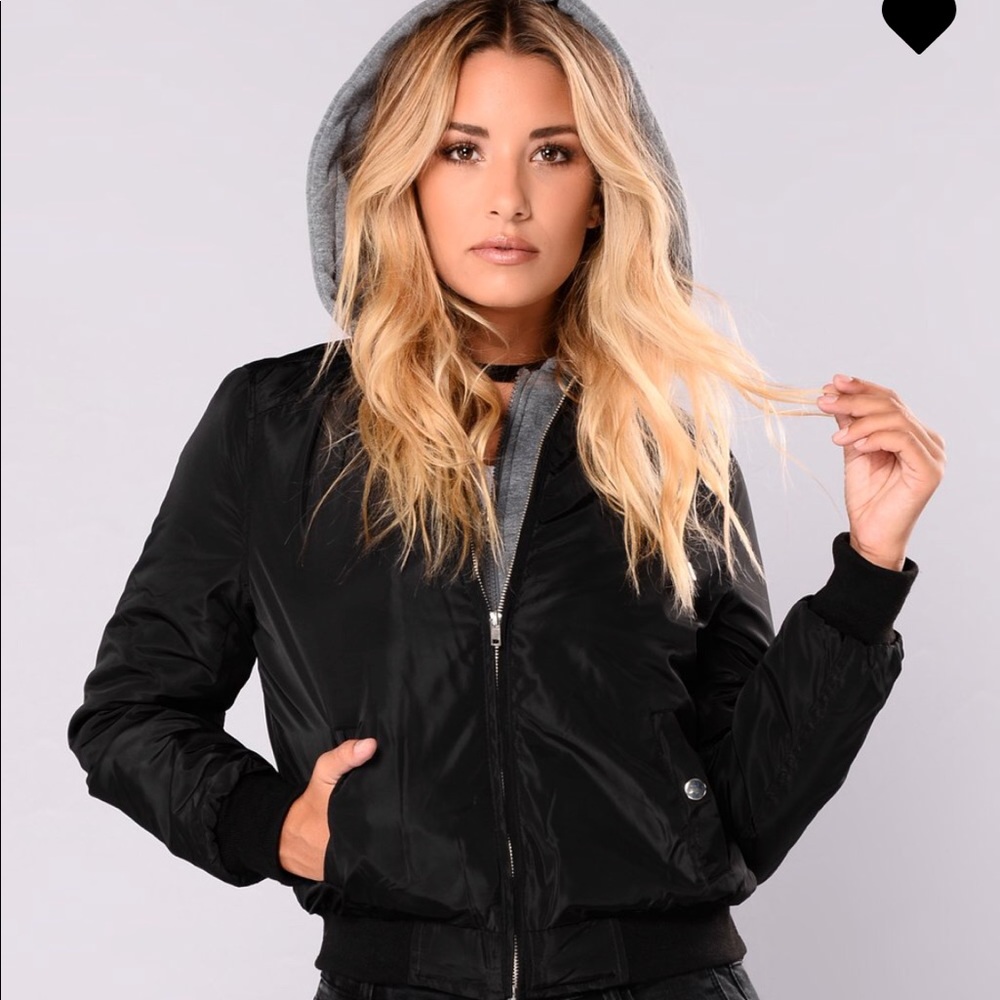 Hooded Bomber Jacket